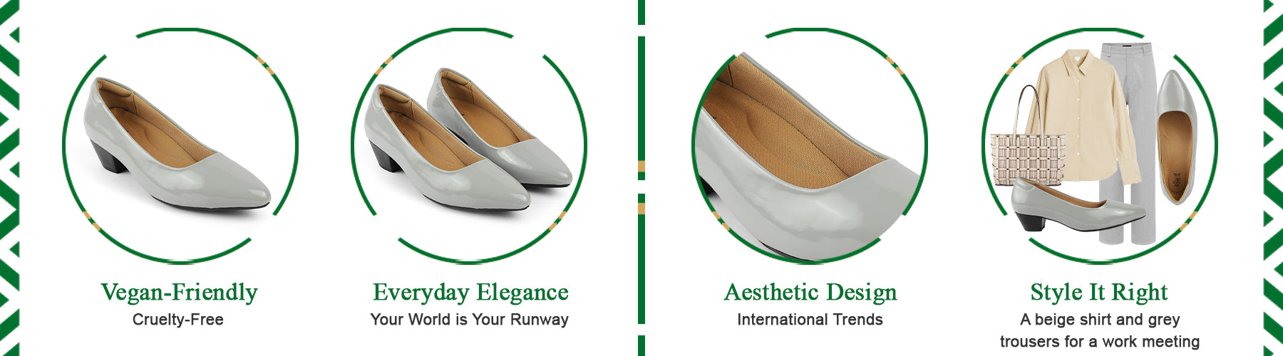 Tresmode Novo Grey Women's Pumps - A+ Content