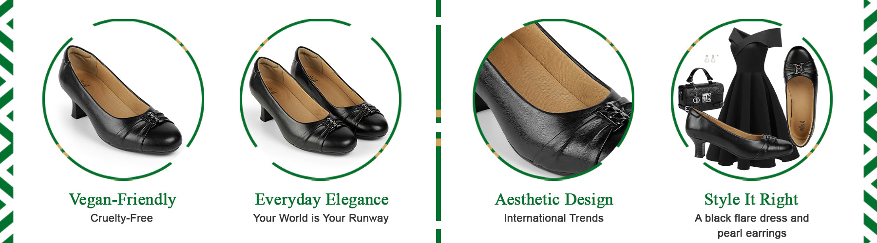 Tresmode Pump Black Women's Pumps - A+ Content