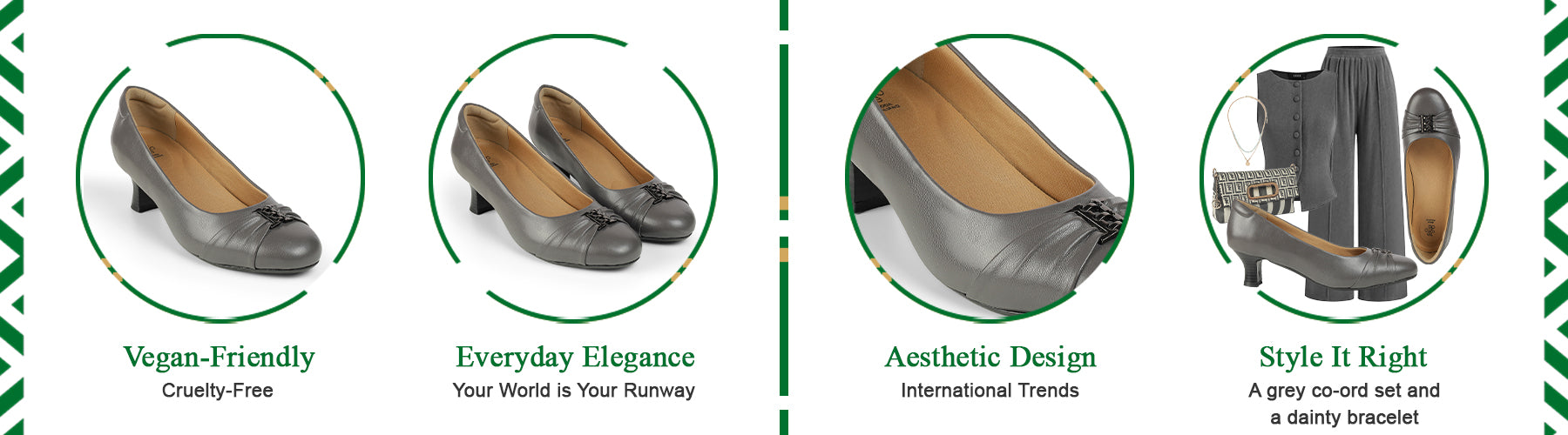 Tresmode Pump Grey Women's Pumps - A+ Content