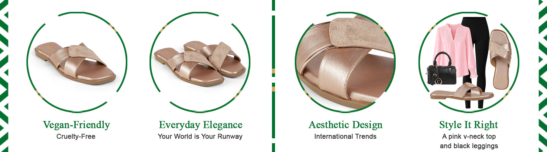 Tresmode Rujo Champagne Women's Dress Flats - A+ Content
