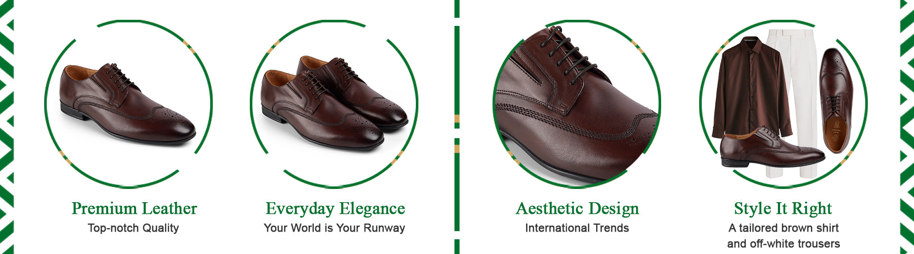 Tresmode Sanderb Brown Men's Oxford Lace Ups - A+ Content