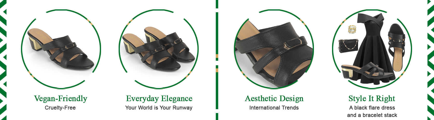 Tresmode Slick Black Women's Dress Block Heel Sandals - A+ Content
