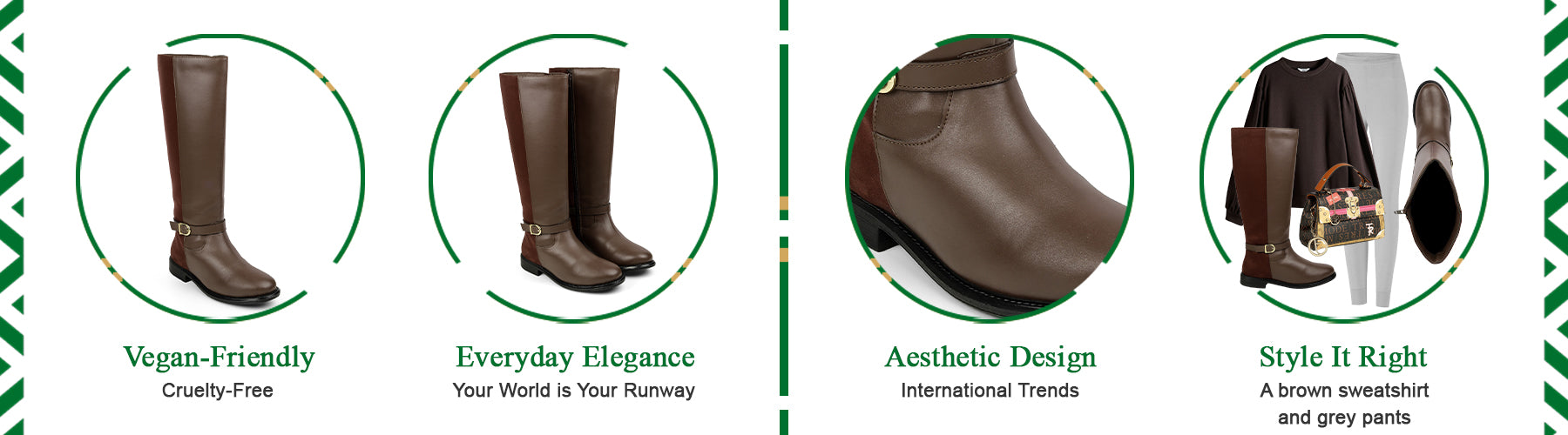 Tresmode Stick Brown Women's Knee-length Boots - A+ Content