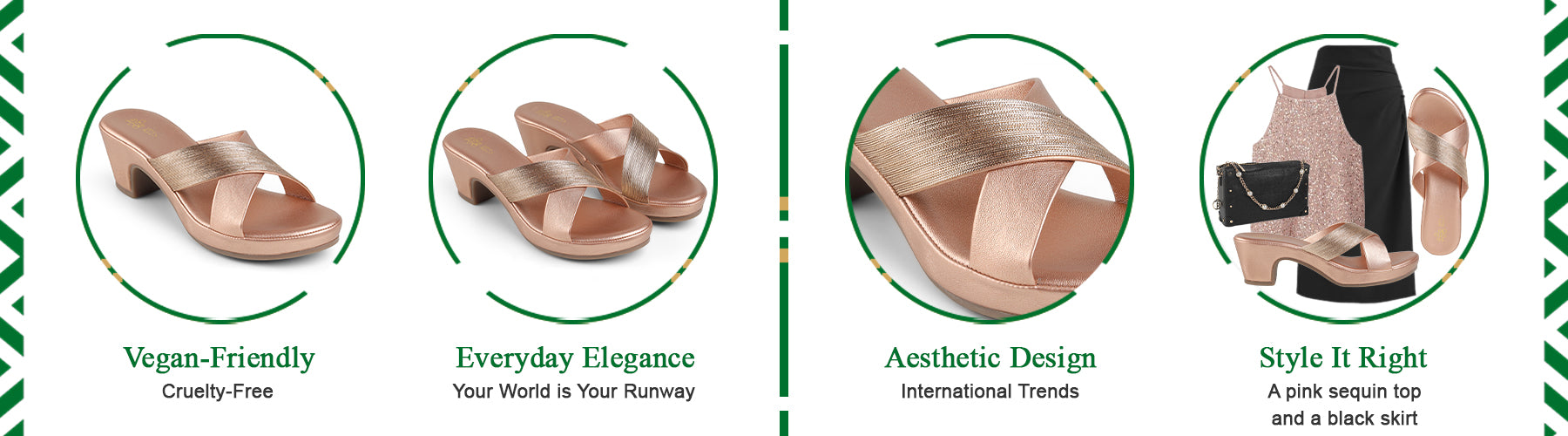 Tresmode Stine Champagne Women's Dress Block Heel Sandals - A+ Content