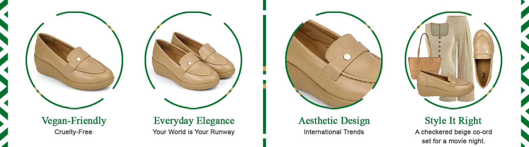 Tresmode Sugar Beige Women's Casual Wedge Loafers - A+ Content
