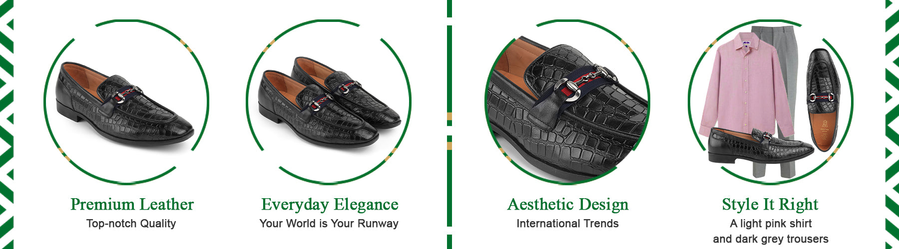 Tresmode Swed Black Men's Leather Loafers - A+ Content