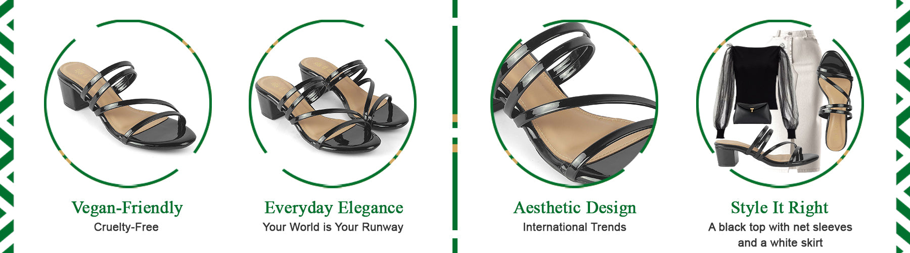 Tresmode Teuice Black Women's Dress Block Heel Sandals - A+ Content