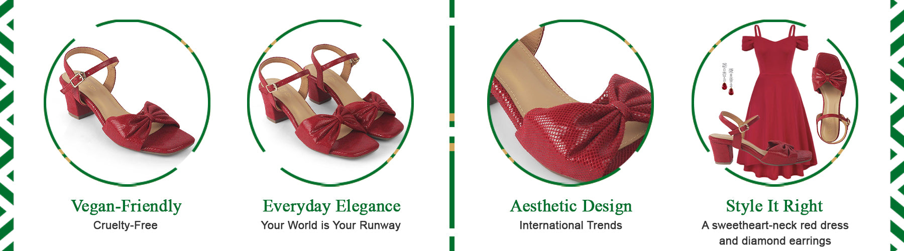 Tresmode Trenton Red Women's Dress Block Heel Sandals - A+ Content