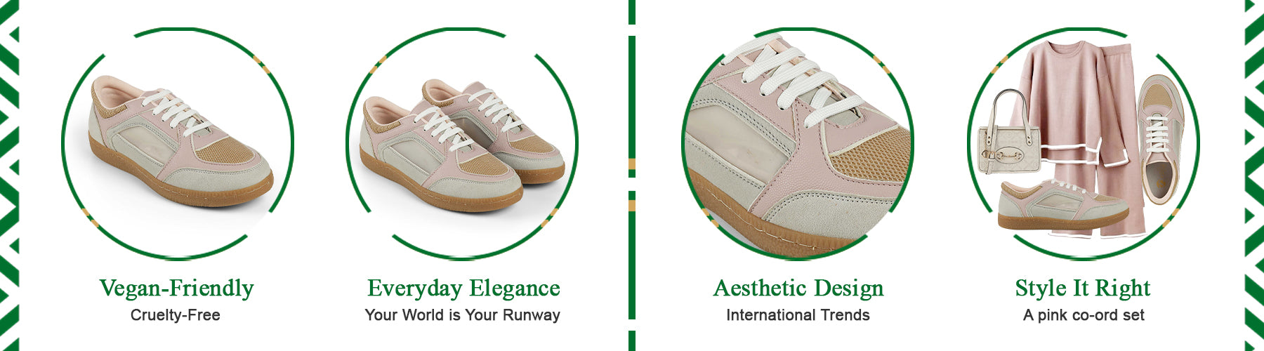 Tresmode View Pink Women's Sneakers - A+ Content