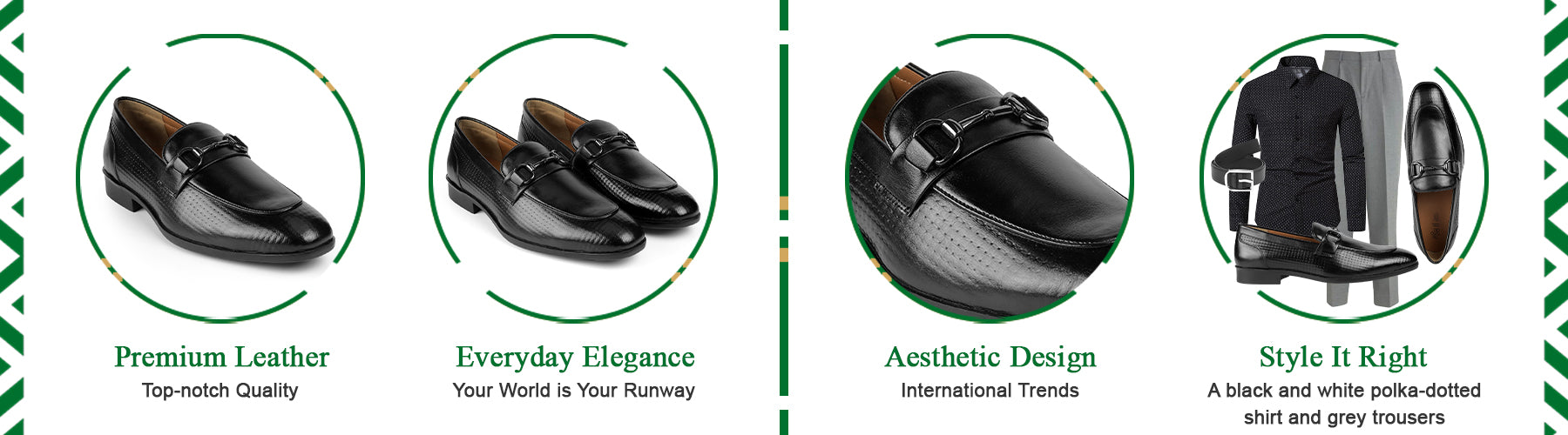 Tresmode Xavier Black Men's Leather Loafers - A+ Content