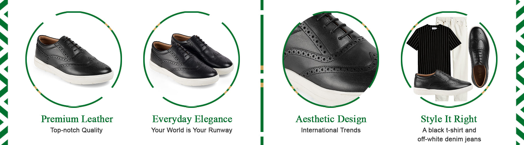 Tresmode Zing Black Men's Sneakers - A+ Content