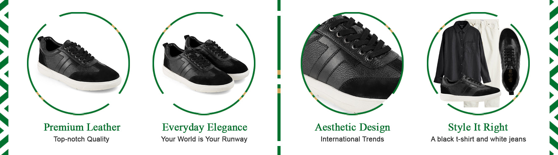 Tresmode Zolo Black Men's Sneakers - A+ Content