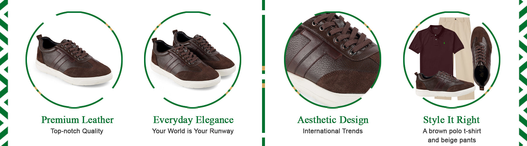 Tresmode Zolo Brown Men's Sneakers - A+ Content