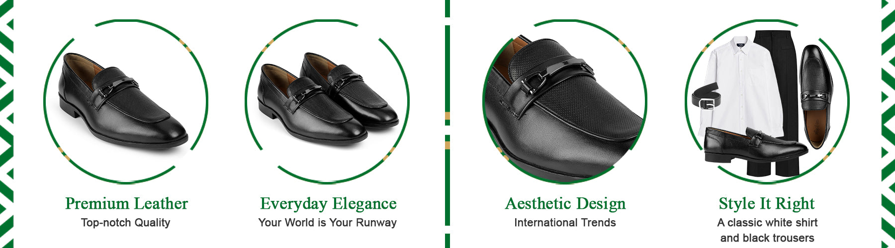 Tresmode Zoro Black Men's Leather Loafers - A+ Content