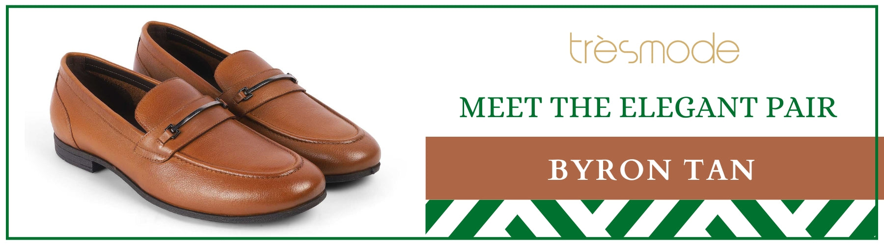 Tresmode Byron Tan Men's Leather Loafers - A+ Content