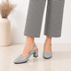 Tresmode Coat Grey Women's Dress Slingback Pumps