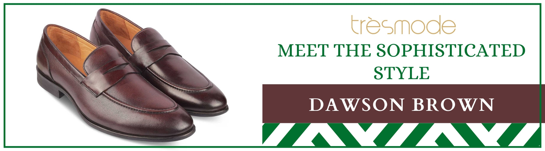 Tresmode Dawson Brown Men's Leather Penny Loafers - A+ Content