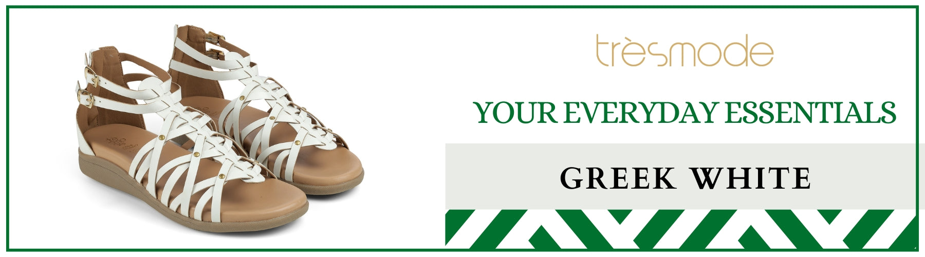 Tresmode Greek White Women's Casual Platform Flats - A+ Content