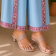 Tresmode Jer Champagne Women's Dress Heel Sandals