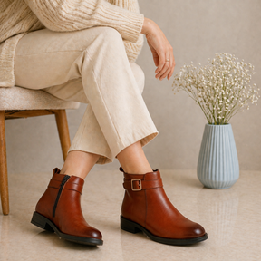 Tresmode Jill Tan Women's Ankle-length Boots