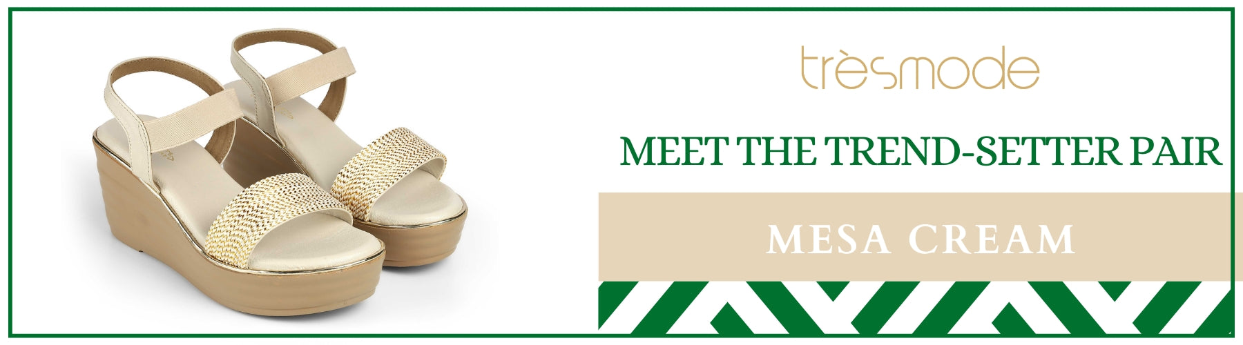 Tresmode Mesa Cream Women's Casual Wedge Sandals - A+ Content