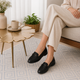 Tresmode Mor Black Women's Casual Loafers