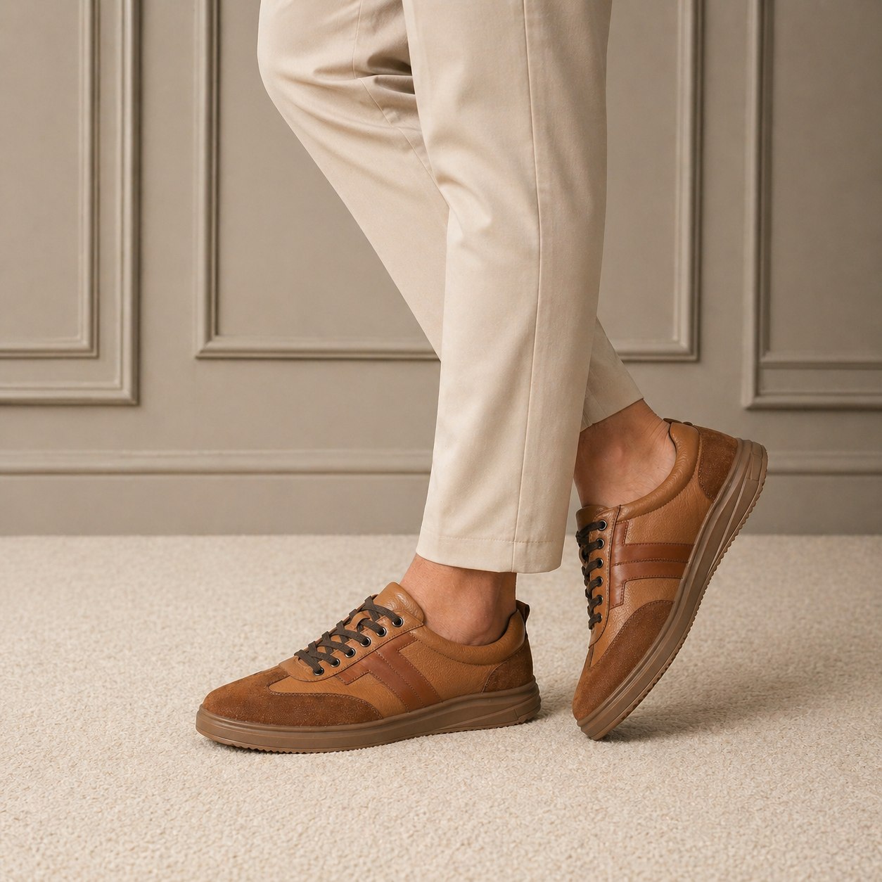 Buy Tan Men's Sneakers - The Olga Tan | Tresmode