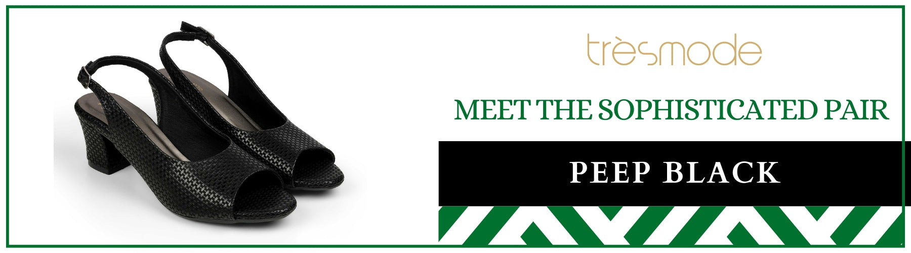 Tresmode Peep Black Women's Dress Peep-toe Sandals - A+ Content
