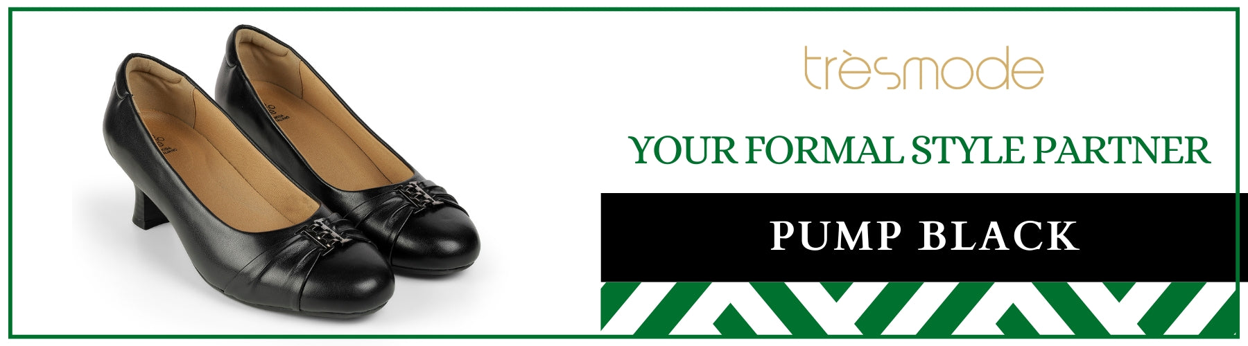 Tresmode Pump Black Women's Pumps - A+ Content