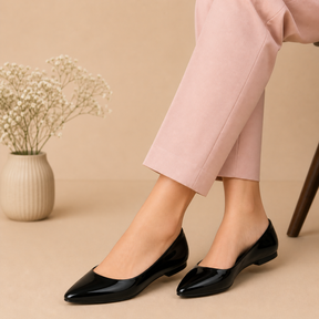 Tresmode Ran Black Women's Dress Ballerinas