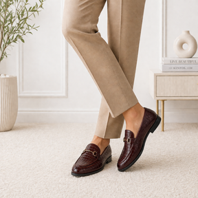 Tresmode Reden Cognac Men's Leather Loafers