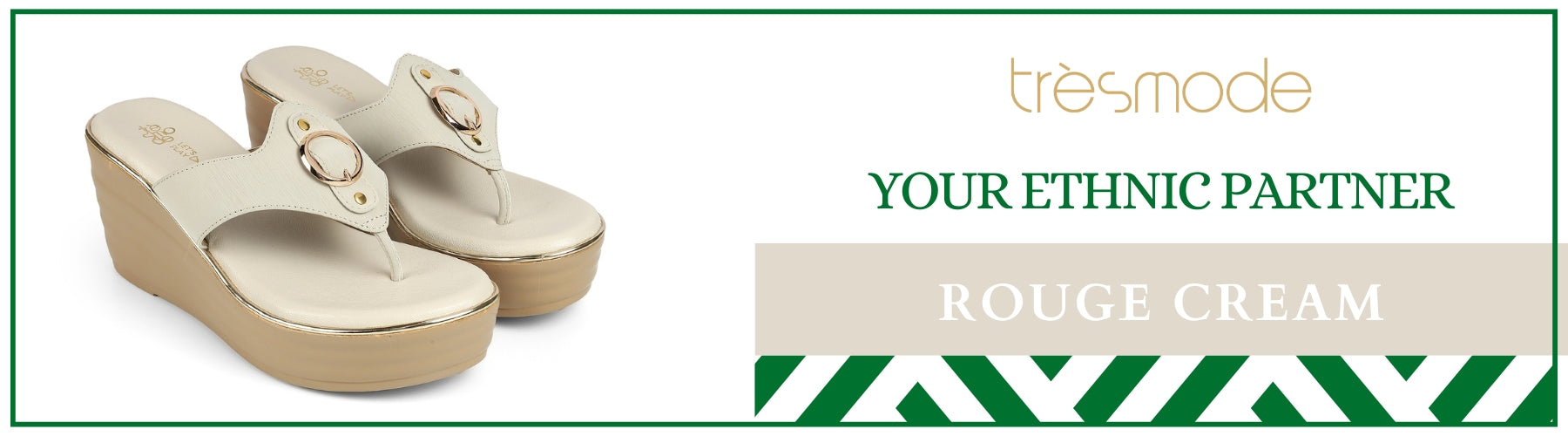 Tresmode Rouge Cream Women's Dress Wedge Sandals - A+ Content