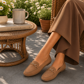 Tresmode Sliuck Beige Women's Dress Loafers