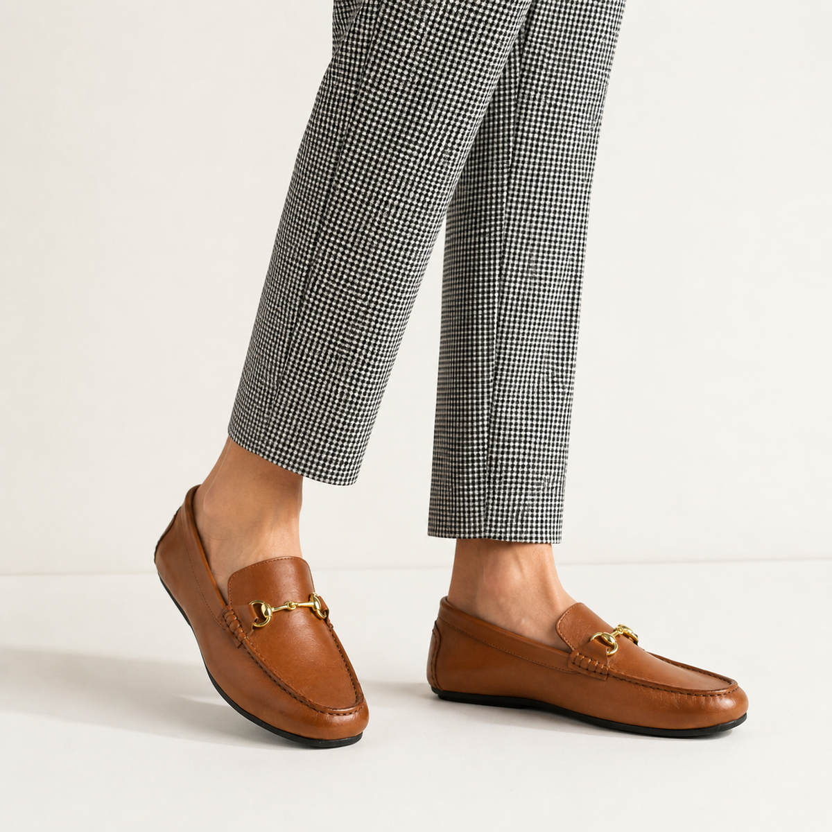Tresmode Slok Tan Men's Leather Loafers