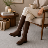 Tresmode Stick Brown Women's Knee-length Boots