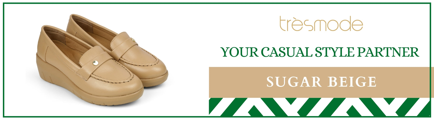 Tresmode Sugar Beige Women's Casual Wedge Loafers - A+ Content