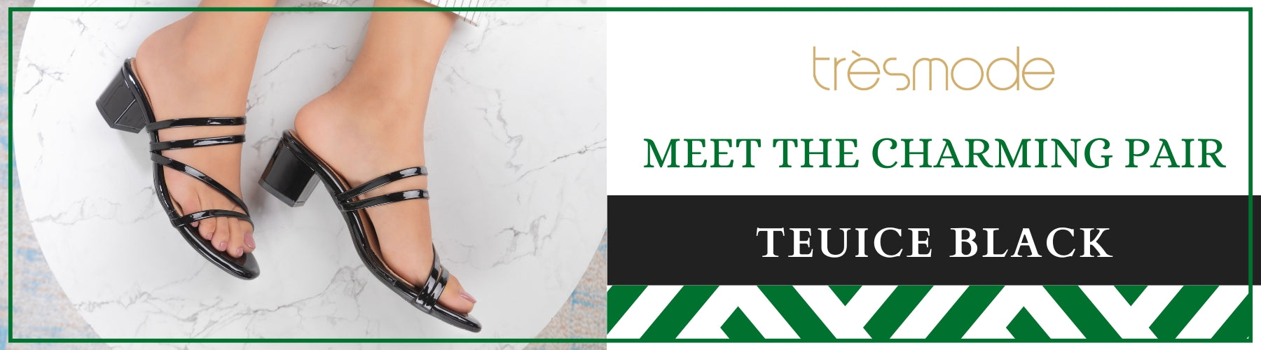 Tresmode Teuice Black Women's Dress Block Heel Sandals - A+ Content