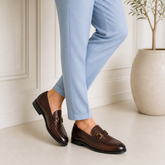 Tresmode Trem Cognac Men's Leather Loafers