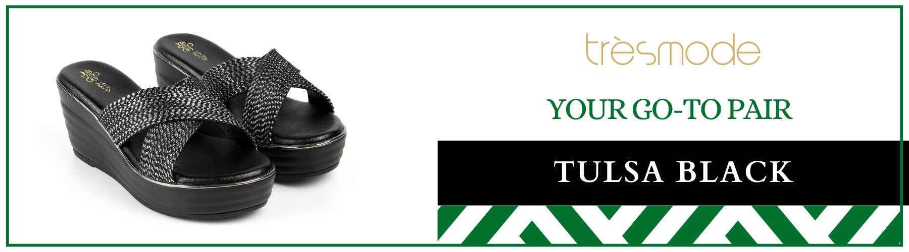 Tresmode Tulsa Black Women's Dress Wedge Sandals - A+ Content