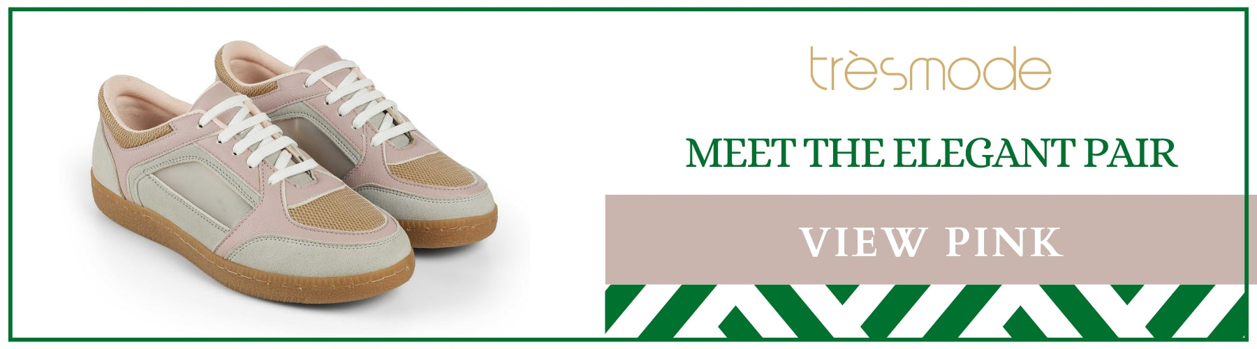 Tresmode View Pink Women's Sneakers - A+ Content