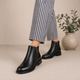 Tresmode Zipp Black Women's Ankle-length Boots