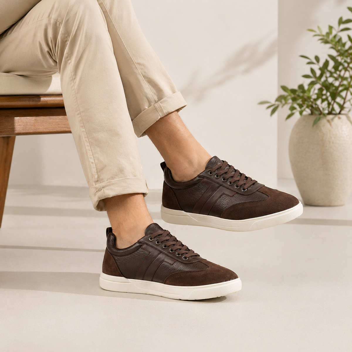 Tresmode Zolo Brown Men's Sneakers