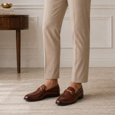 Tresmode Zoro Tan Men's Leather Loafers