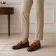 Tresmode Zoro Tan Men's Leather Loafers