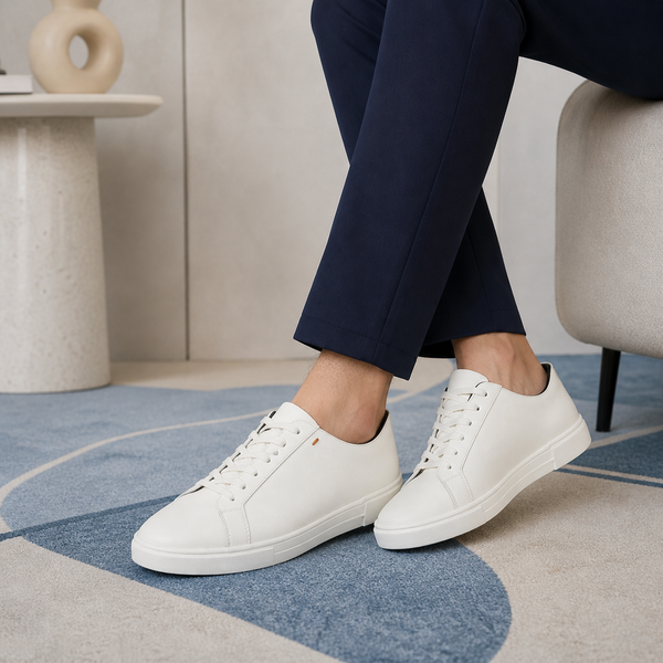 Buy White Men's Sneakers - The Vaggio White