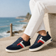 Tresmode Vorsa Blue Men's Suede Leather Sneakers