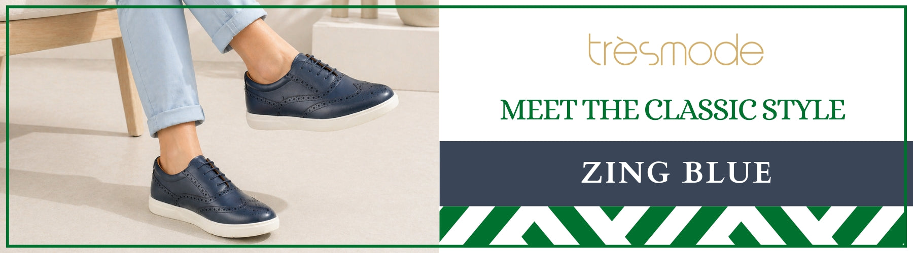Tresmode Zing Blue Men's Sneakers - A+ Content