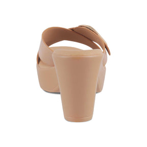 The Argentia Beige Women's Dress Block Heel Sandals Tresmode - Tresmode