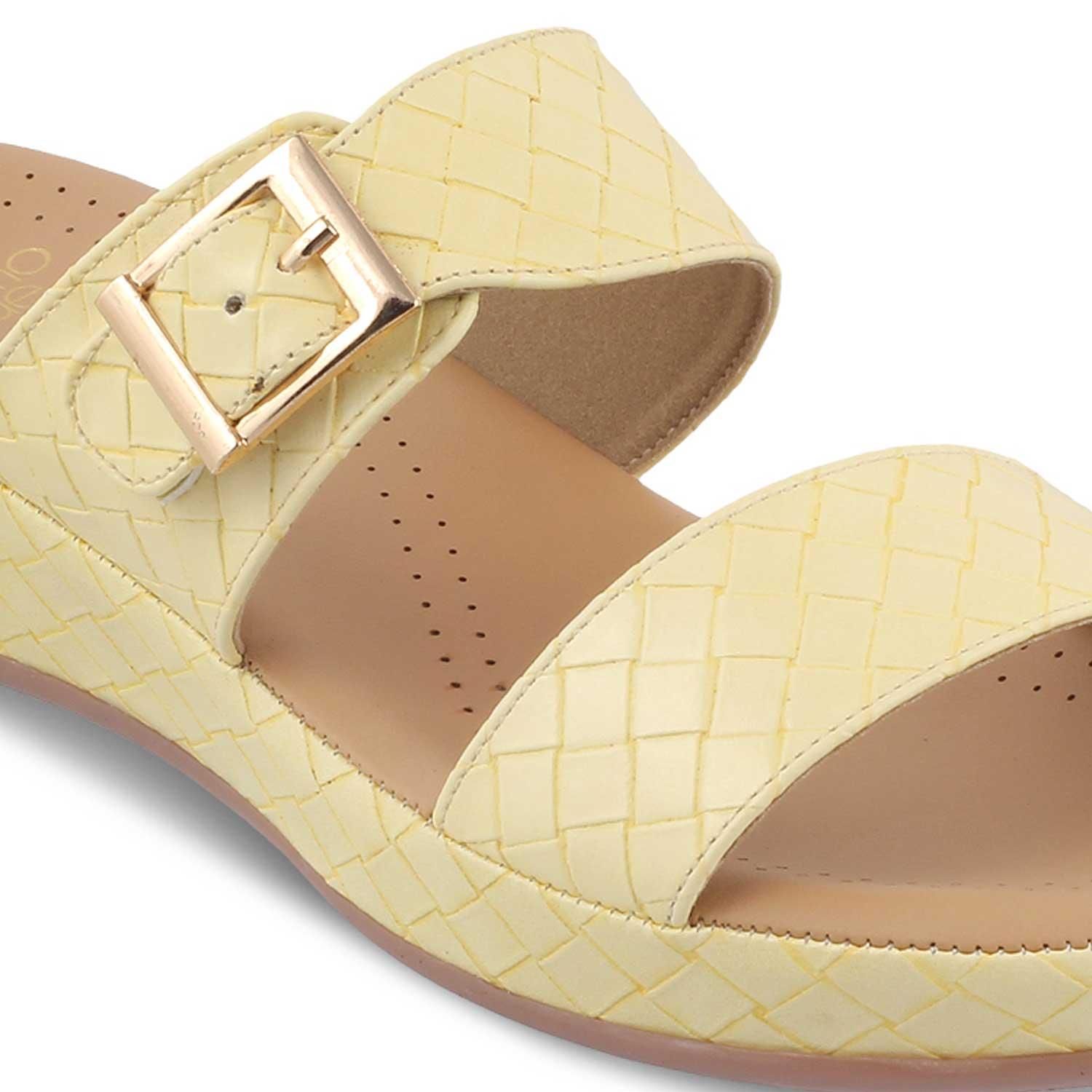 Buy Yellow Women's Wedges - The Argos Yellow | Tresmode