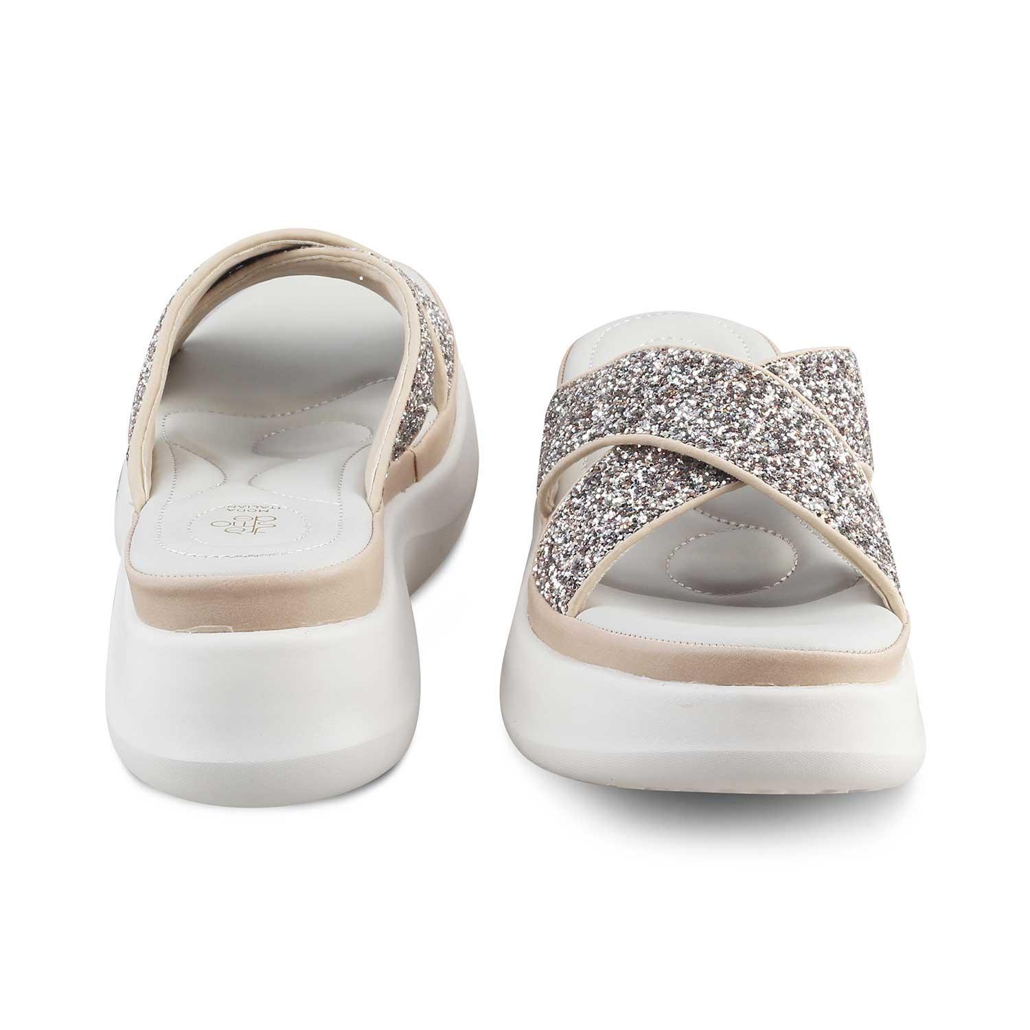 The Tonned Beige Women's Dress Wedges Tresmode - Tresmode